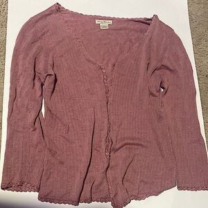 Maroon cardigan from tommy bahama